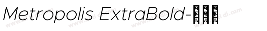 Metropolis ExtraBold字体转换
